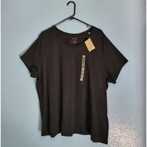 Sonoma Black Short Sleeve Shirt Life Style Woman 3X